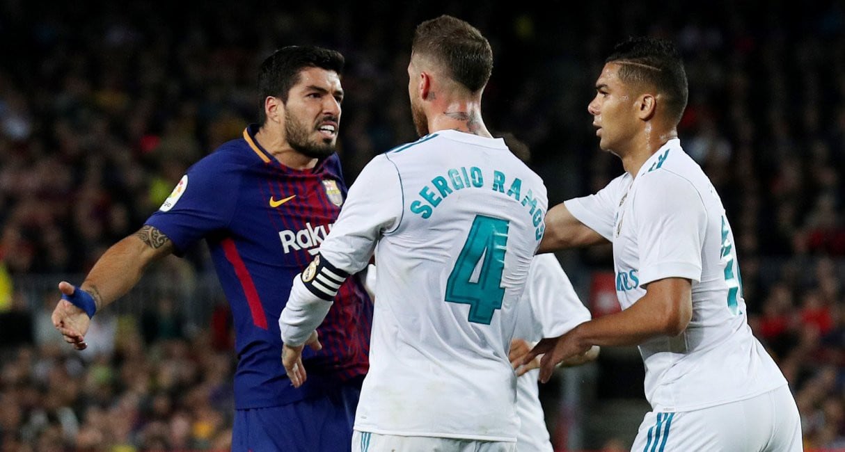 Barcelona y Real Madrid dejaron en el olvido el Fair Play y se agarraron a patadas en el campo de juego. (Fotos: Agencias)