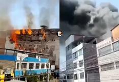 Cercado de Lima: Incendio de gran magnitud consume inmueble cerca al Barrio Chino