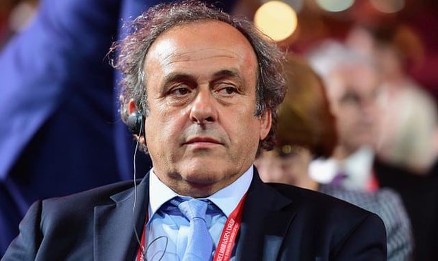 Michel Platini retiró su candidatura para la FIFA. (Getty)