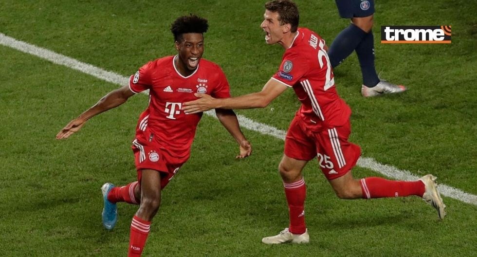 GOL Coman para el Bayern Munich en la final de la Champions League ante PSG