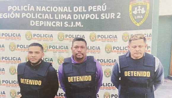 Delincuentes fueron detenidos en Chorrillos