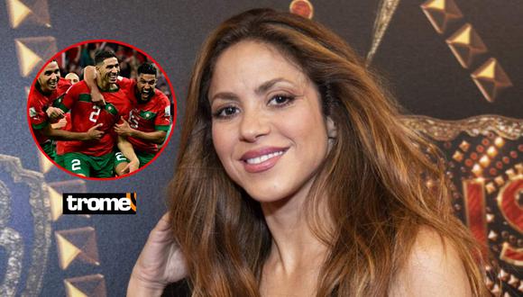 Shakira festejó la clasificación de Marruecos a las semifinales del Mundial Qatar 2022. Foto: EFE