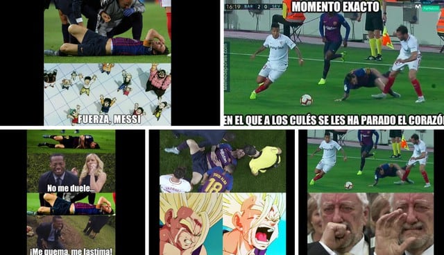 Memes de Lionel Messi tras sufrir dura lesión que lo marginaría del clásico Barcelona vs Real Madrid