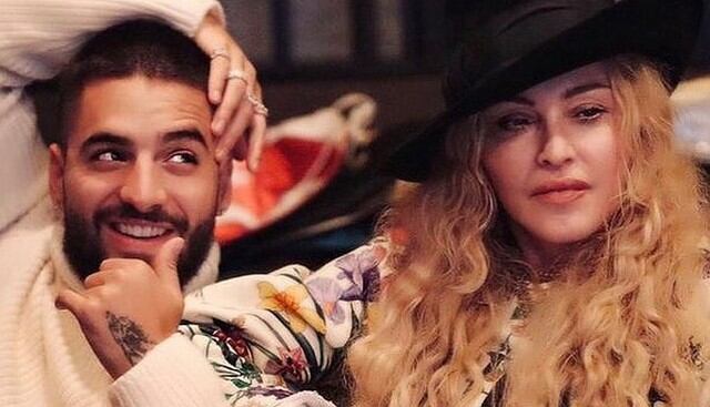 Maluma y Madonna se lucen juntos en un estudio de grabación. (Foto: Instagram)