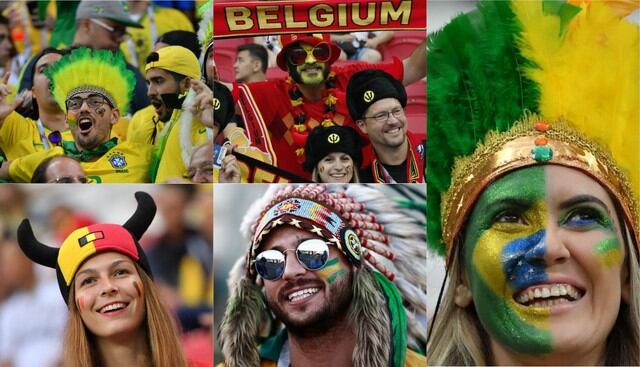 Brasil vs Bélgica: La fiesta, la alegría y el descontrol en las tribunas del Kazán Arena | FOTOS