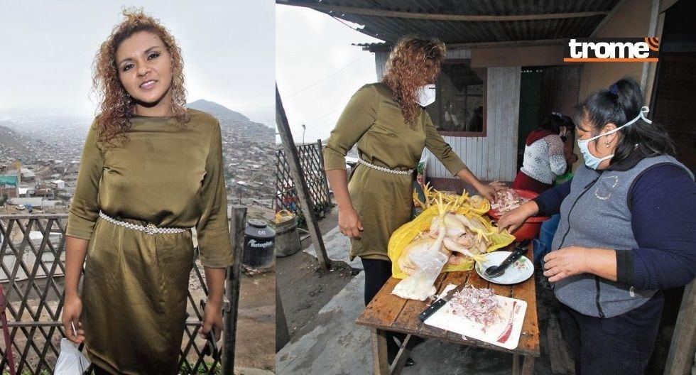 Magaly López recorre los asentamientos humanos para donar pollos a personas de extrema pobreza
