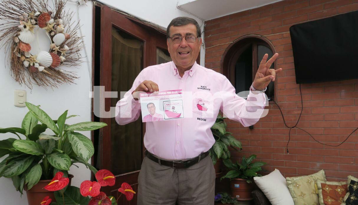 Kiko Mandriotti, fundador del club Cantolao, es candidato al gobierno regional del Callao. (Fotos: Trome/Mónica Palomo)