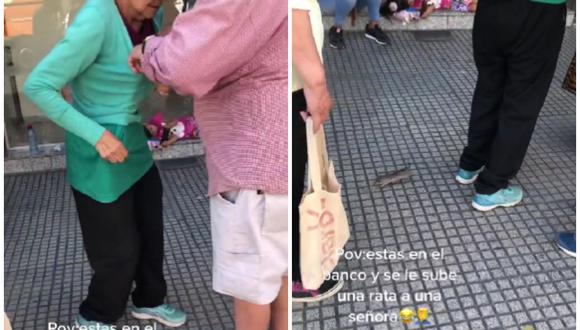Anciana fue atacada por un ratón en México. (Foto: @OutOfContextMex / Twitter)