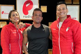 Christian Domínguez visita a Karla Tarazona en la radio y Luigui Carbajal los echa: “Le brillan los ojitos”