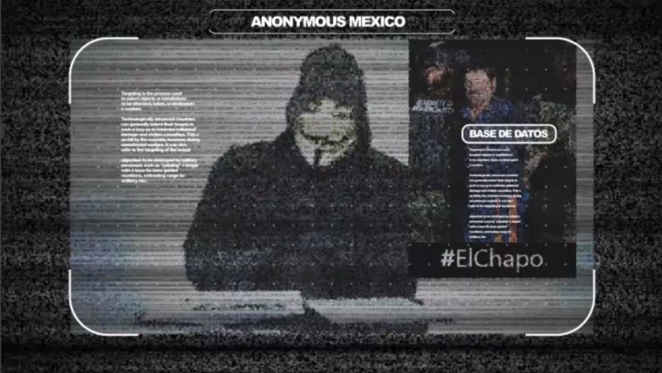 La captura de ‘El Chapo’ Guzmán fue criticada por Anonymous México. (AFP, captura)