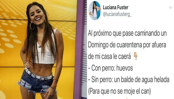 Luciana Fuster se disculpa tras críticas por pedir tirar huevos a quienes paseen a sus perros en cuarentena | TROME