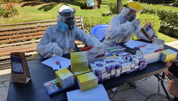 Arequipa: realizaron 15 mil pruebas rápidas y entregaron kits médicos contra el COVID-19 (Foto difusión).
