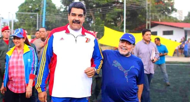 Diego Maradona viajó a Venezuela por Manduro y abandonó a Gimnasia