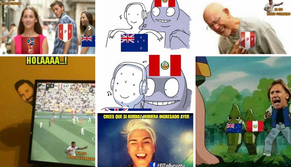 Perú vs Nueva Zelanda: Los mejores 50 memes que dejó el empate en Wellington [FOTOS]