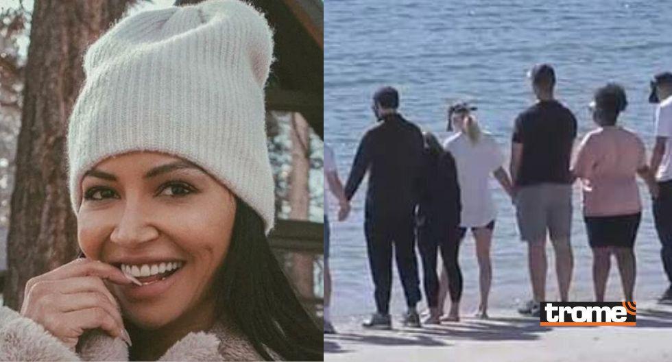 Naya Rivera y elenco de Glee a la orilla del Lago Piru