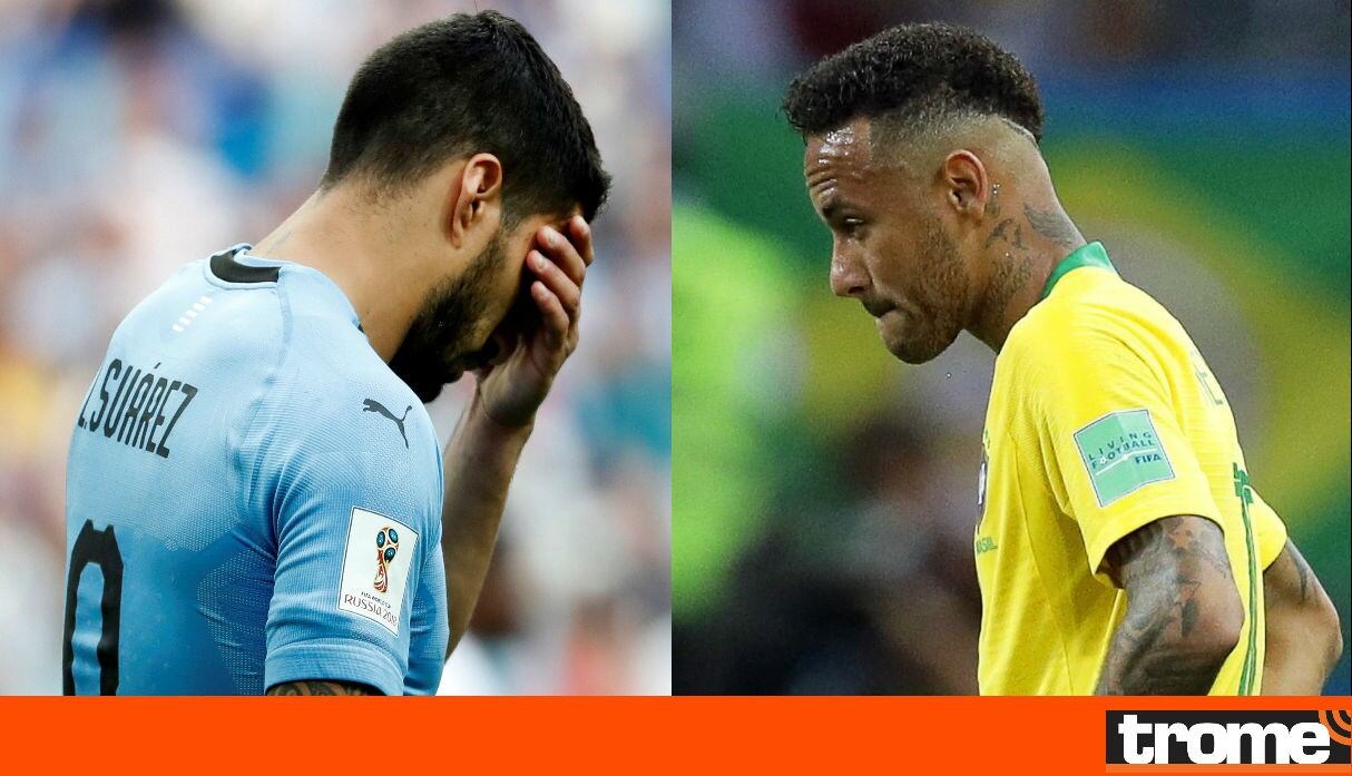 Luis Suárez y Neymar le dijeron adiós a su sueño de alzar la Copa del Mundo de Rusia 2018.