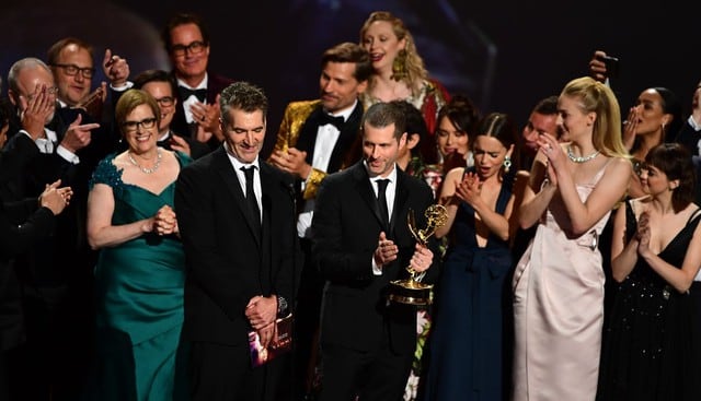 "Game of Thrones" se despidió de los Emmy 2019 con elenco en el escenario. (Foto: AFP)