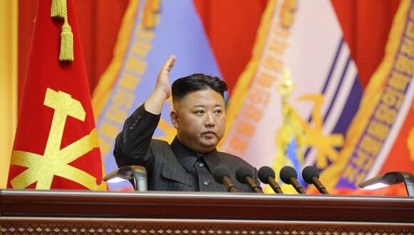 Lider norcoreano Kim Jong Un participando en el Primer Taller de Comandantes y Oficiales Políticos del KPA. (Foto: AFP)