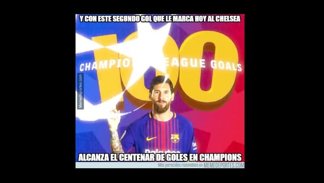 Con memes se burlan del Chelsea y se rinden ante el poderío de Lionel Messi y el Barcelona. (Fotos: memedeportes.com/fan10)