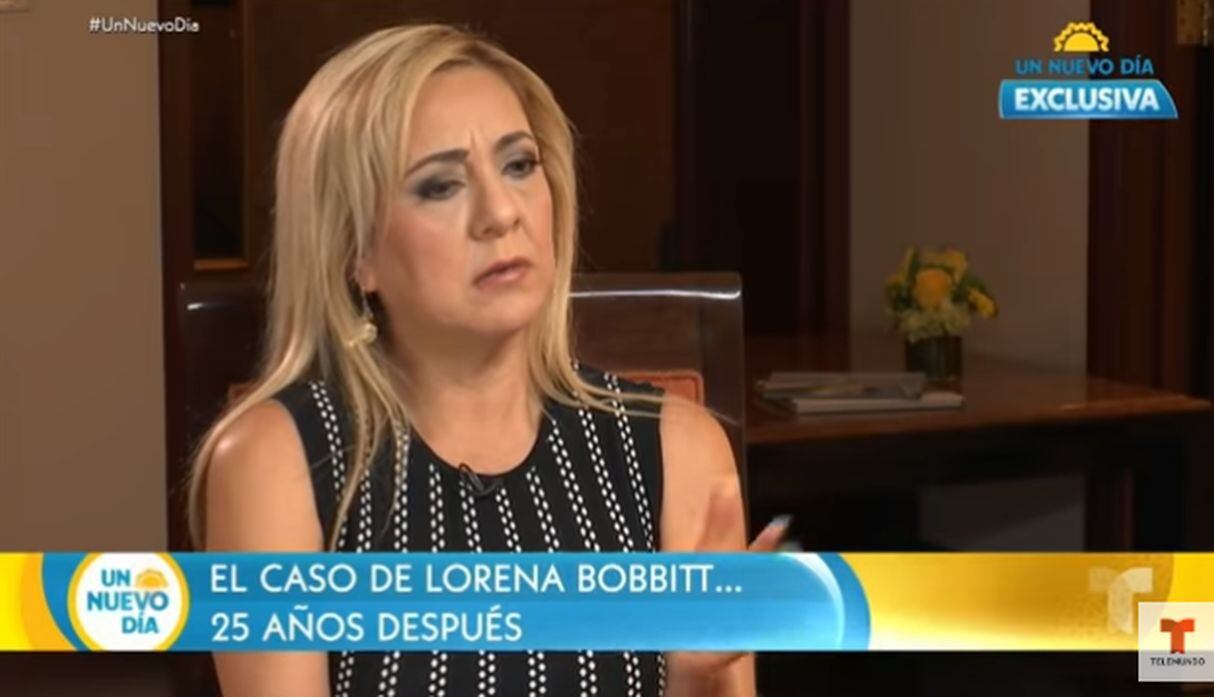Lorena Bobbit narró que la violencia a la que fue sometida empezó el primer día en el que se oficializó su casamiento. (Foto: Captura Todo Noticias/Agencias)