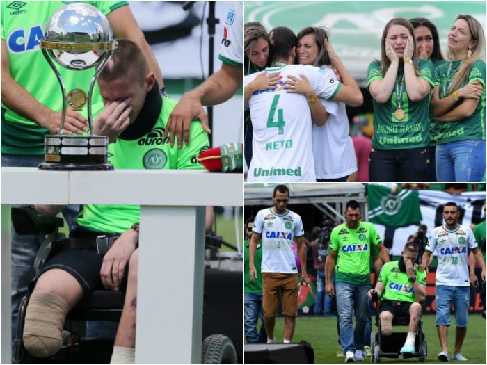 Chapecoense: Sobrevivientes y viudas en un doloroso día que alzaron la Copa Sudamericana