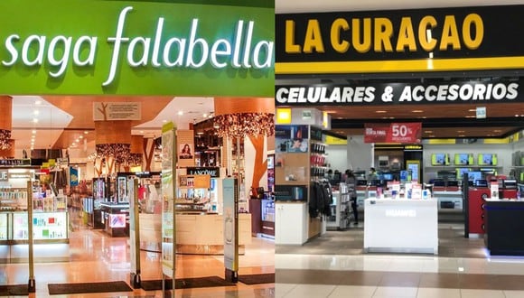 Saga Falabella y La Curacao podrían ser multadas. (Foto: composición)