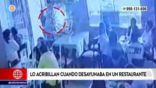 Trujillo: Asesinan a trabajador cuando tomaba desayuno por el Día del Padre VIDEO