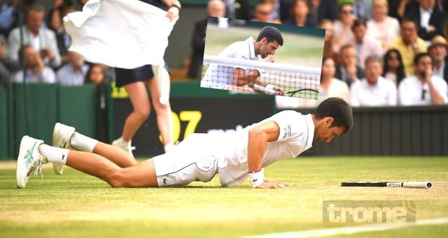 Nole comió pasto como señal de triunfo en Wimbledon ante Roger Federer