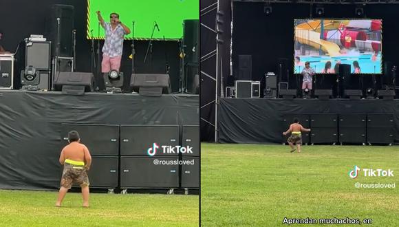 Niño se convirtió en viral por bailar cumbia solito ante la mirada de un centenar de personas. (TikTok: @roussloved)
