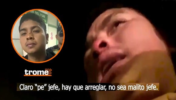 Sergio Toro, de 22 años, intentó sobornar con 1000 soles a los policías que lo capturaron. Captura: América
