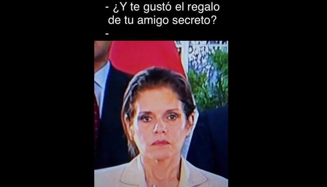Mercedes Aráoz es blanco de memes tras mensaje a la Nación de PPK.