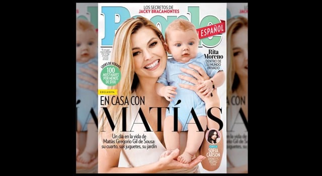 Marjorie de Sousa presentó a su hijo Matías en sociedad y se luce en la portada de la revista 'People en español' (Foto: Instagram)