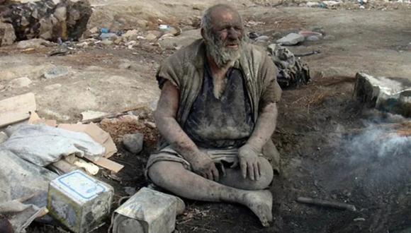 Amou Haji es considerado ‘El hombre más sucio del mundo'. Foto: dnaindia