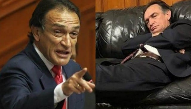 Héctor Becerril se indigna y llama 'felón' a quien le tomó foto durmiendo en el Congreso