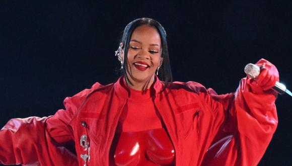 Rihanna se presentó en el Super Bowl LVII el pasado domingo 12 de febrero de 2023. (Foto: AFP)