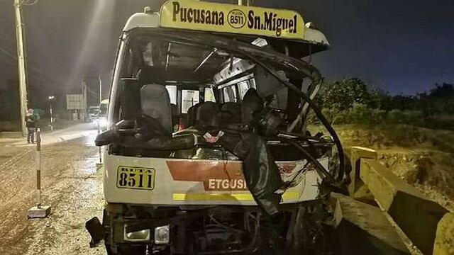 Cúster se estrella contra puente en Lurín y deja al menos 20 heridos