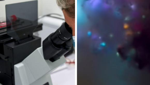 A través del microscopio la mujer pudo ver un detalle en particular en las cenizas, estas se parecían mucho al firmamento. (Foto referencial: AFP)