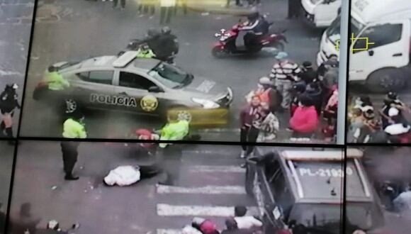El momento de la captura de los delincuentes: (Captura de video de la PNP)