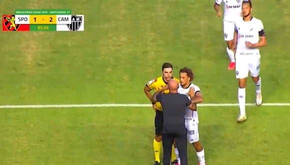 Sampaoli pierde los papeles en ultimo partido con Atlético Mineiro (Captura TVPremier)