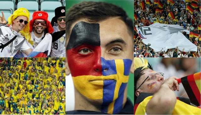 Alemania vs Suecia: Hinchas pusieron la fiesta y la belleza en las tribunas del Olímpico de Sochi | FOTOS