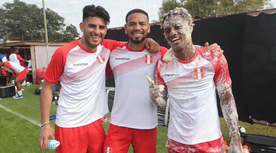 Copa América 2019: André Carrillo fue 'apanado' por su cumpleaños en pleno entrenamiento