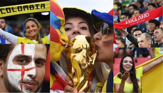 Colombia vs Inglaterra: Una verdadera fiesta se vivió en las tribunas del Estadio del Spartak | FOTOS