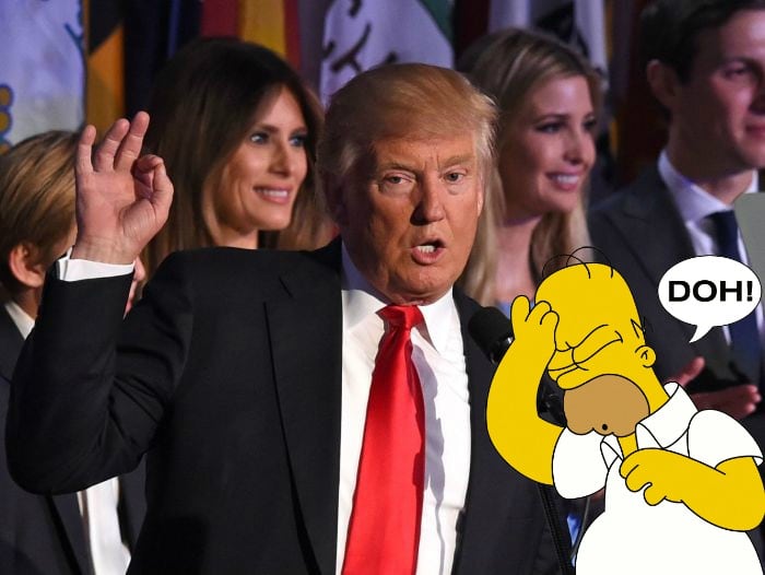 Los Simpson predijeron a Donald Trump como presidente. (AFP/Trome)