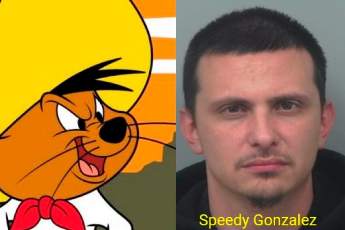 Speedy Gonzalez fue capturado y encarcelado por cargos de falsificación, robo de indentidad y robo por engaño.| Foto: @GwinnettPd/Twitter/Looney Tunes