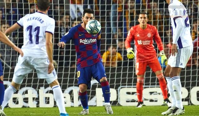 Barcelona goleó 5-1 a Valladolid y toma la LUnta de LaLiga  Santander