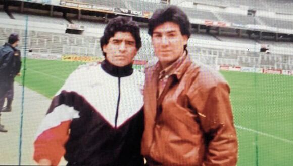 Ruckelly recuerda el inolvidable momento que vivió al tomarse una foto con Maradona en el 93.