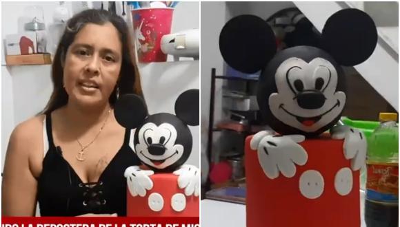 Maryuris Muños, la colombiana que hizo el pastel viral de Mickey Mouse, hizo un nuevo intento y tuvo mejores resultados. (Foto: @ctvbarranquilla)