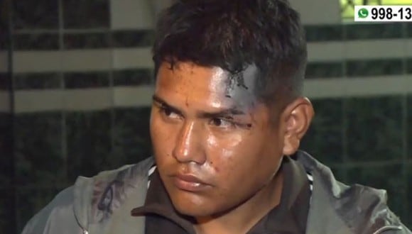 Joven denuncia brutal golpiza por presuntos serenos de San Luis que querían robarle S/ 300 que sacó de un cajero. (Captura: América Noticias)
