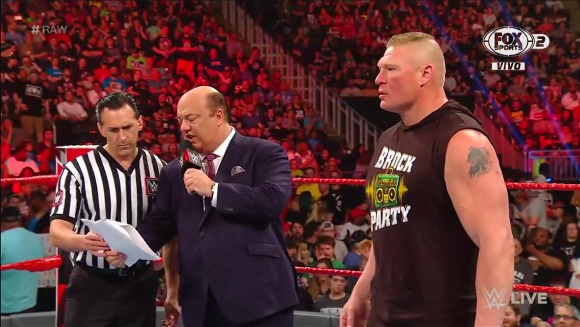 ¿Brock Lesnar no sabía cuáles eran las reglas del maletín en el banco?. (Captura WWE)