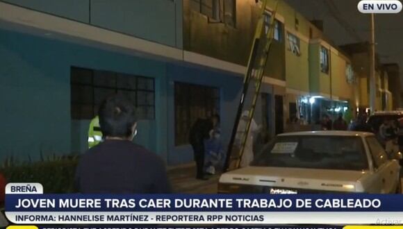 Los paramédicos llegaron a los pocos minutos, pero solo certificaron la muerte de Manuel David Cáceres Carrasquel. (RPP TV)